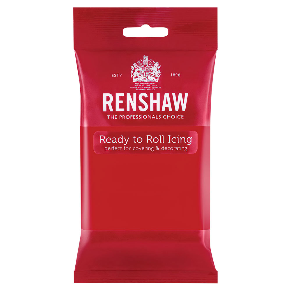 Renshaw Sockerpasta Poppy Red 250 gram