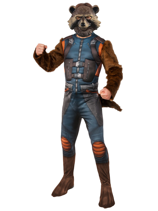 Rocket Raccoon Maskeraddräkt Deluxe (Standard)