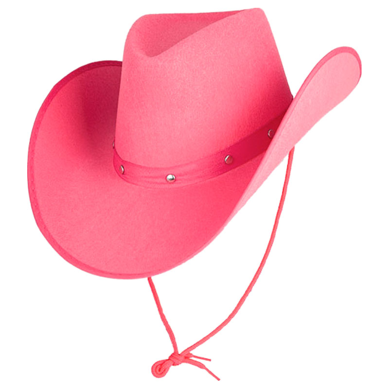 Läs mer om Rosa Cowboyhatt Elegant