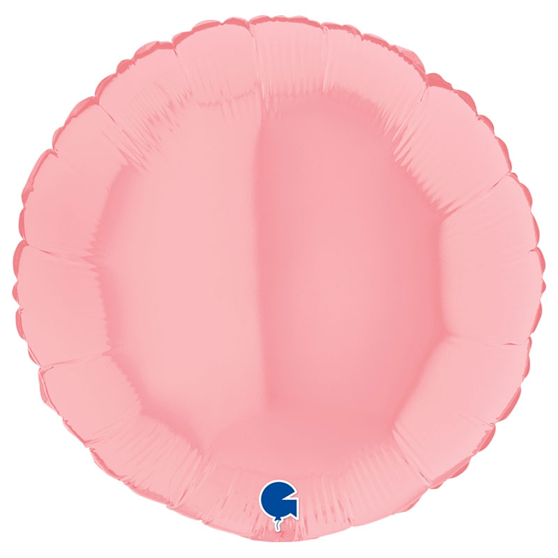 Läs mer om Rund Folieballong Pastellrosa Matt