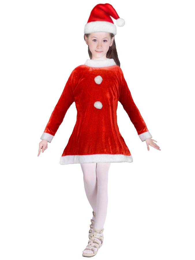 Santy Girl Tomteklänning Barn (Small (4-6 år))