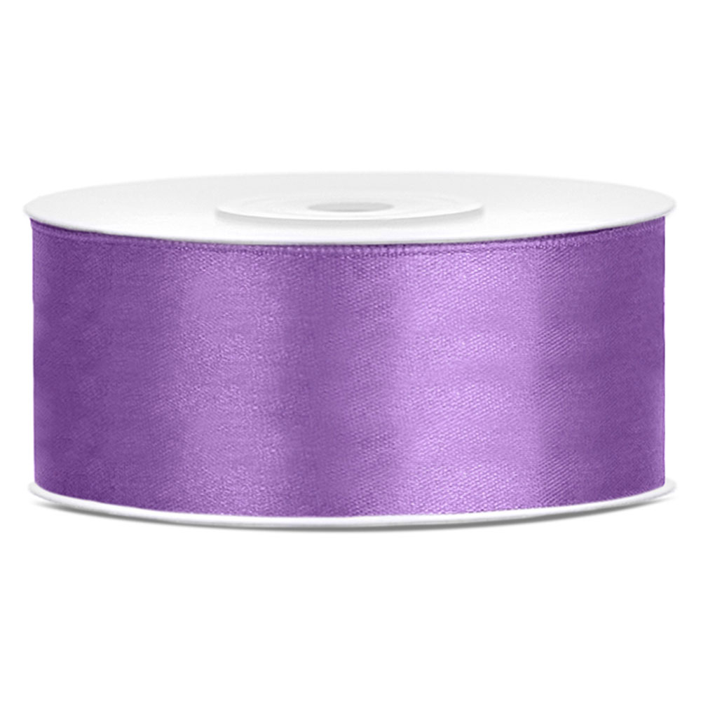 Läs mer om Satinband Lavendel 25 mm