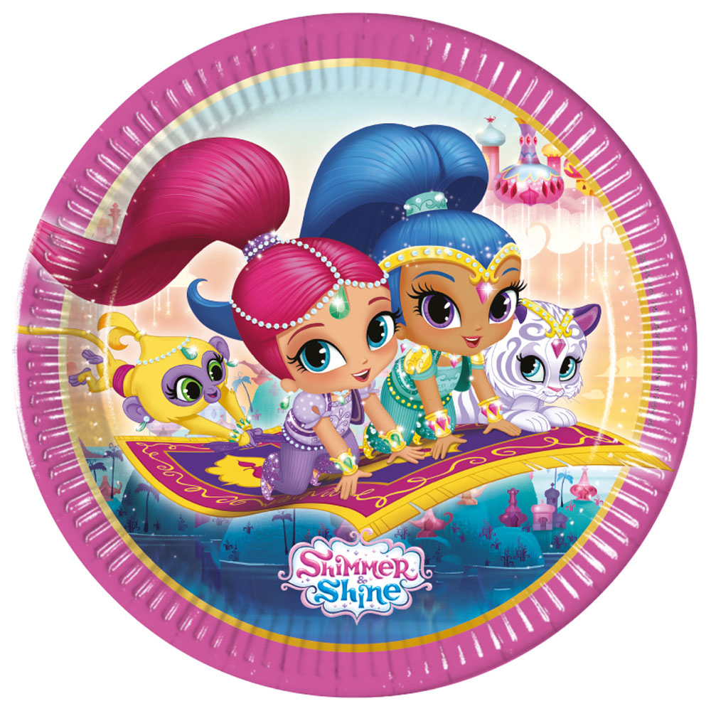 Läs mer om Shimmer och Shine Glitter Friends Papptallrikar