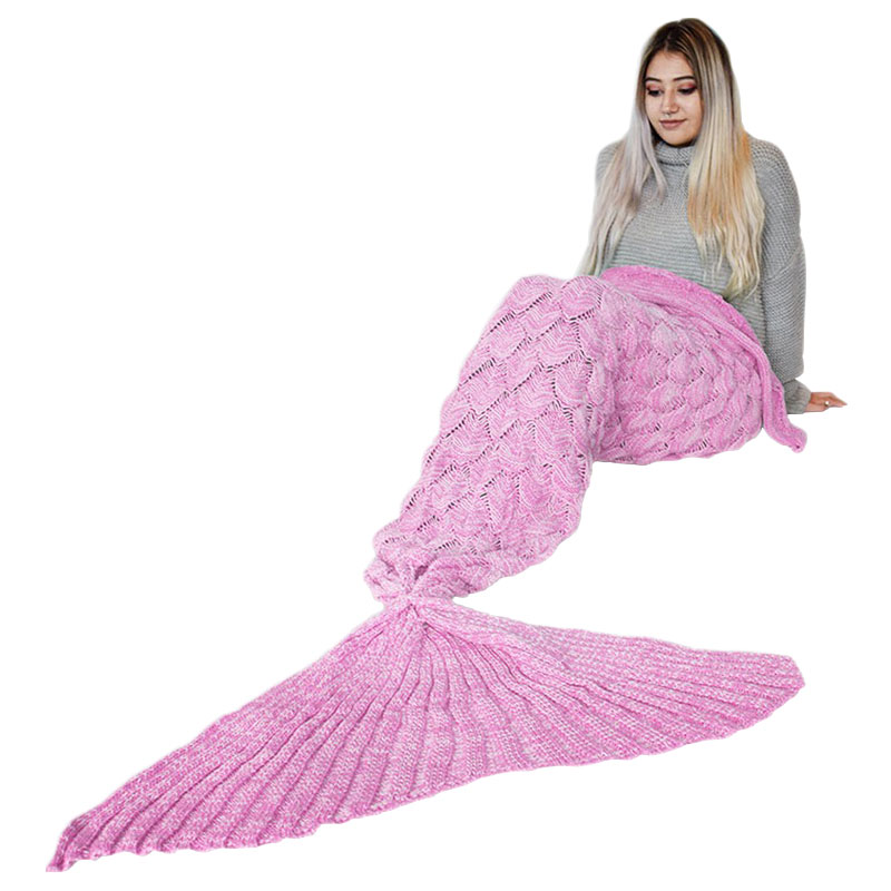 Sjöjungfru Filt Rosa