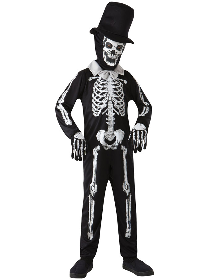 Skelettdräkt Barn (Small (110-122 cm))