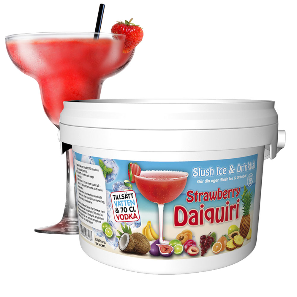 Läs mer om Slush Ice och Drinkbål Strawberry Daquiri