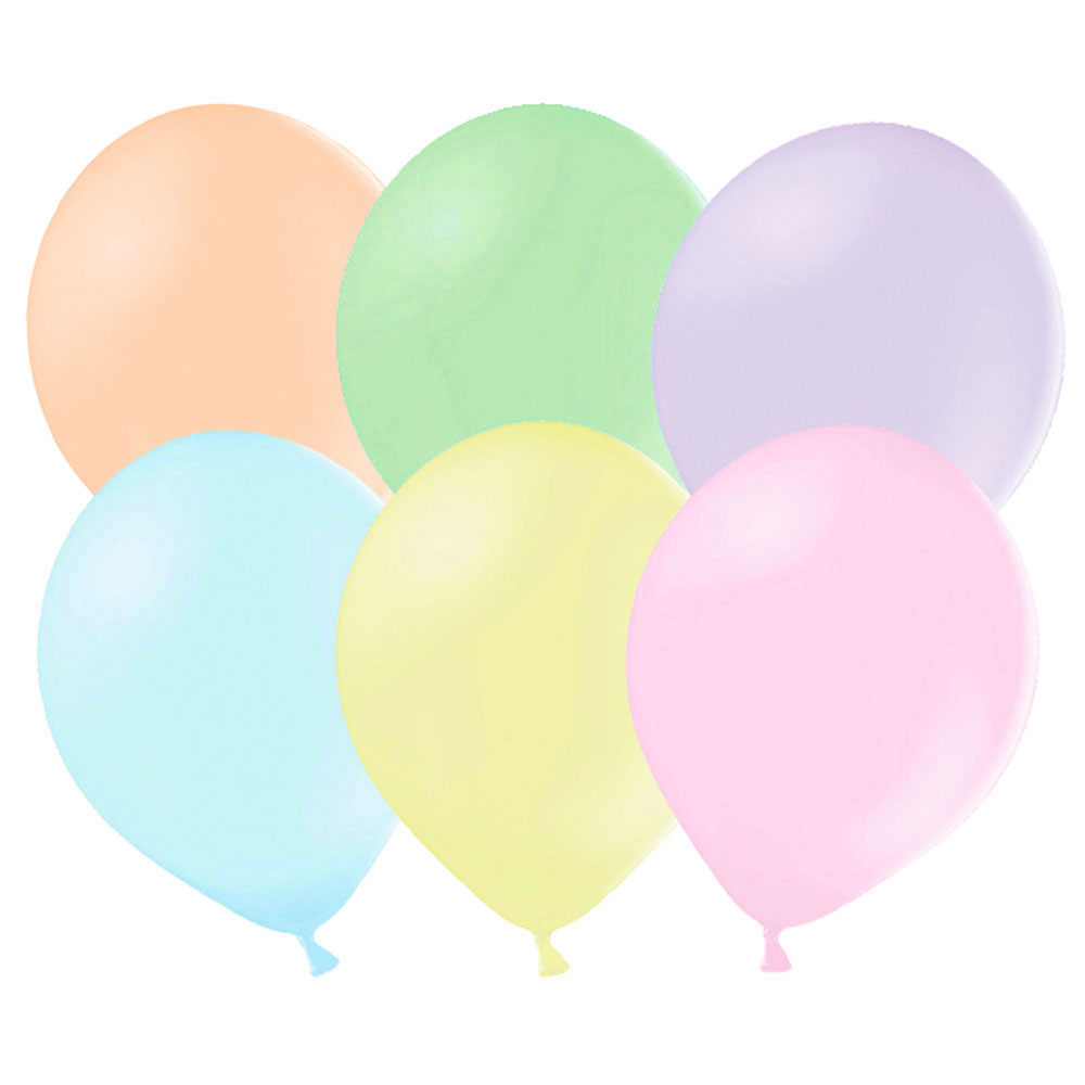 Läs mer om Små Latexballonger Ljus Pastell Mix 100-pack