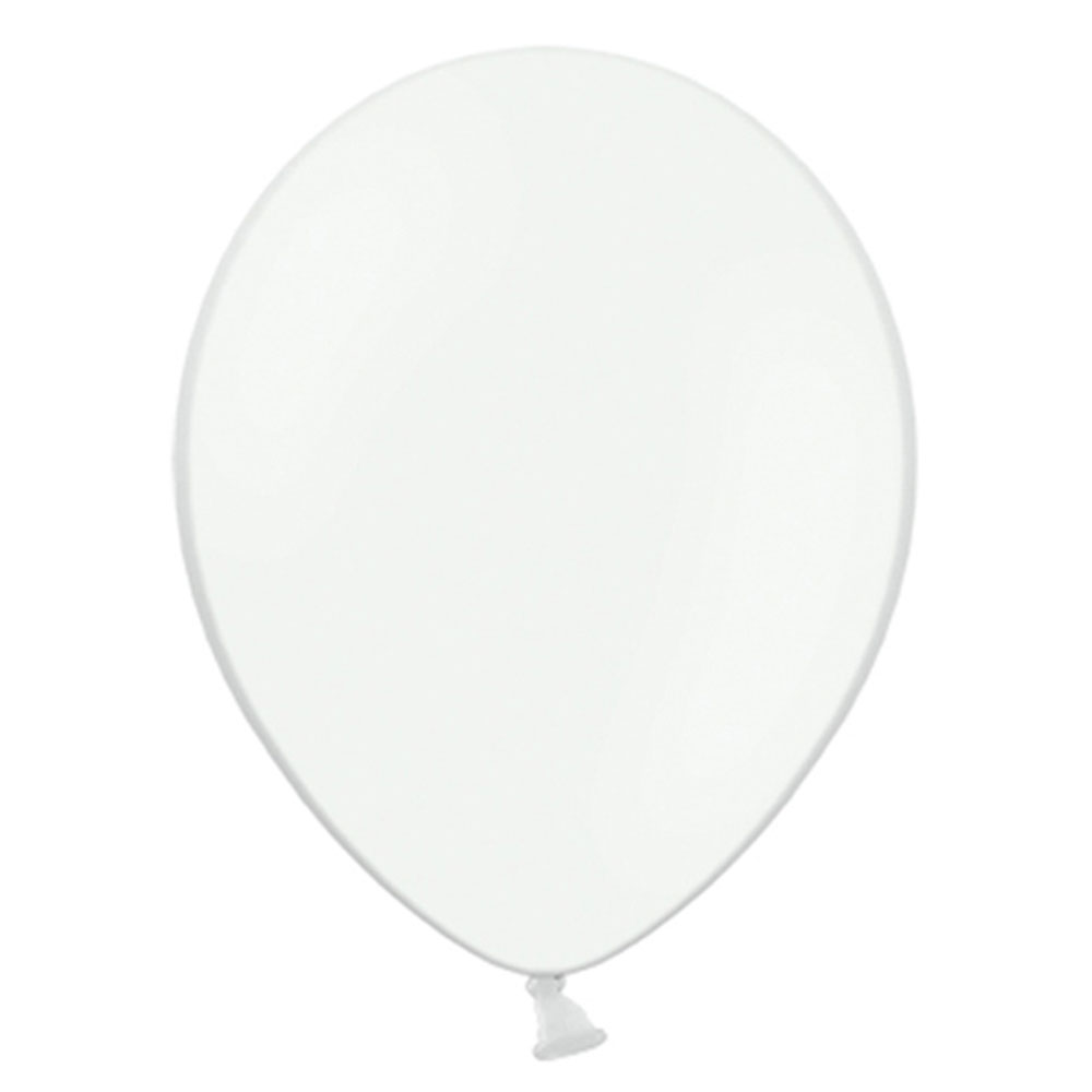 Små Pastell Vita Latexballonger 100-pack