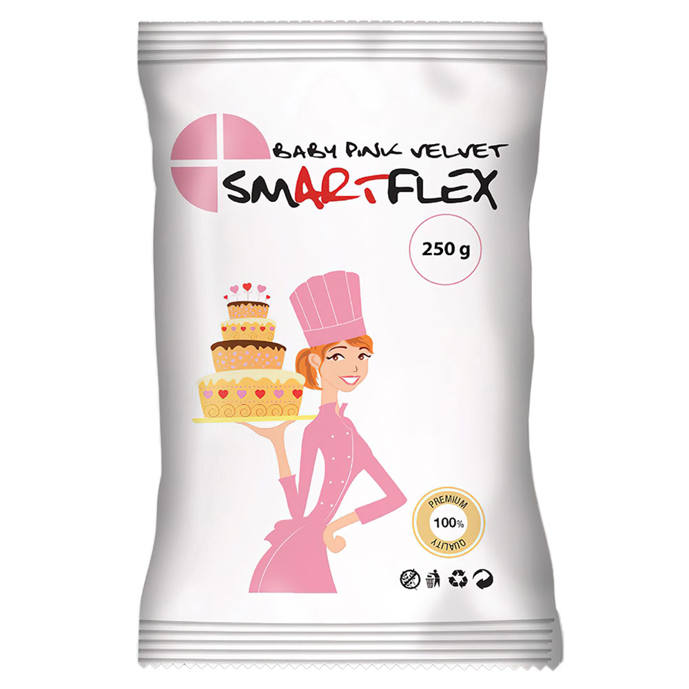 Läs mer om SmartFlex Sockerpasta Baby Rosa 250 gram