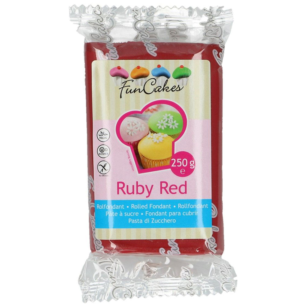 Läs mer om Sockerpasta Ruby Red 250 g