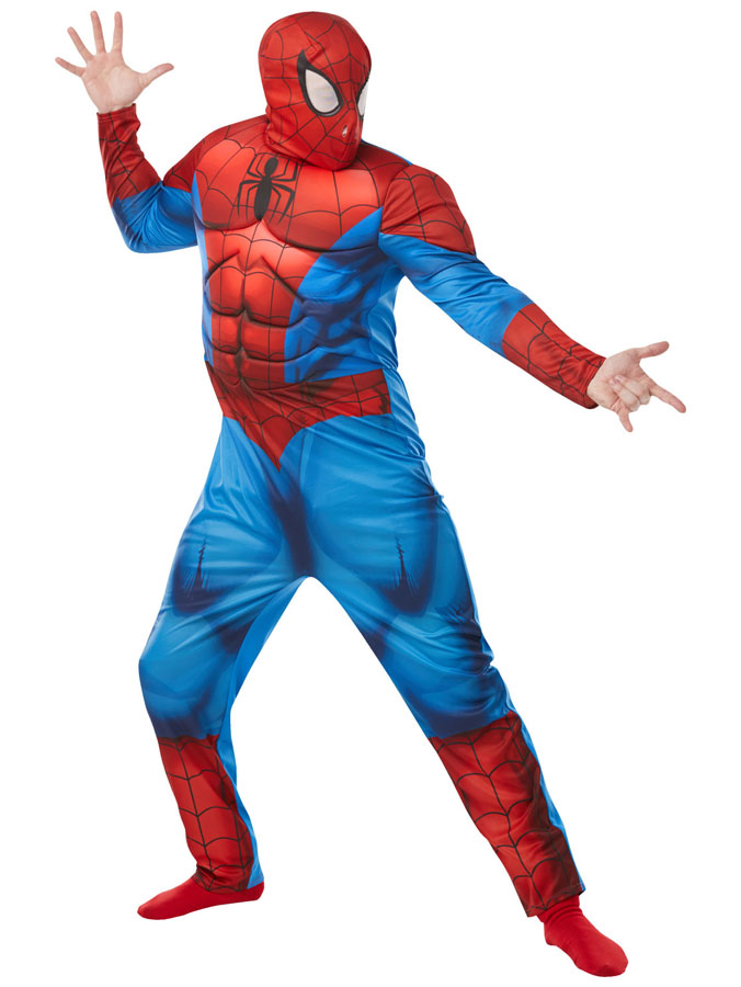 Spiderman Maskeraddräkt Deluxe (Standard)