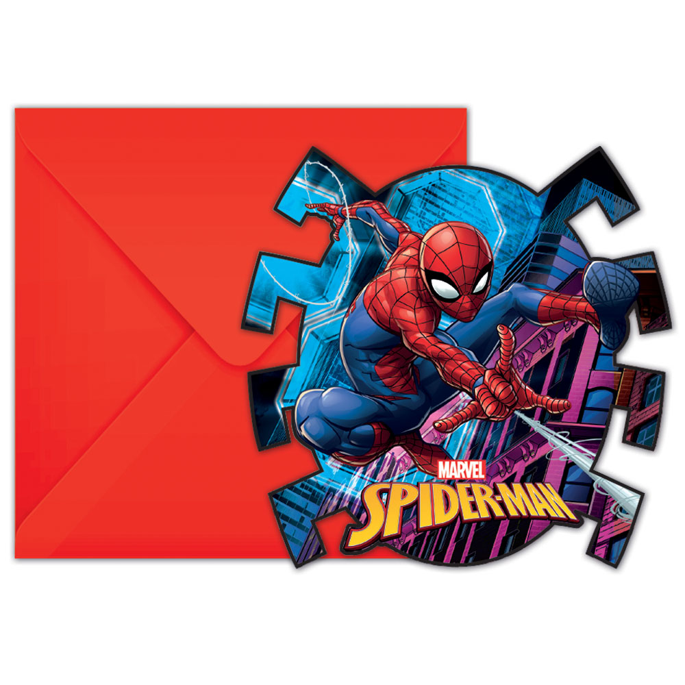 Läs mer om Spiderman Team Up Inbjudningskort