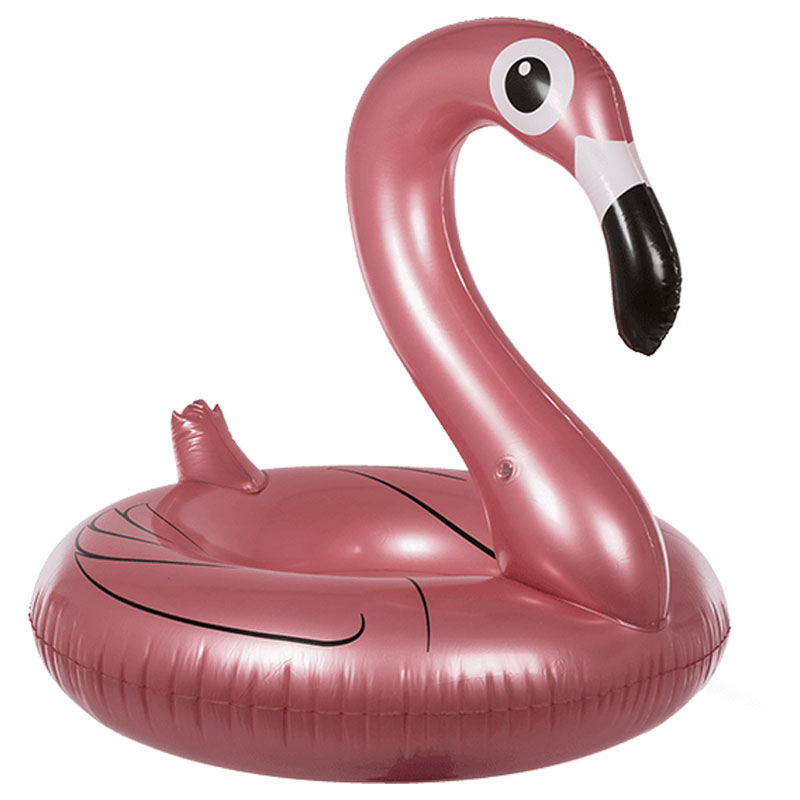 Stor Flamingo Badring Roséguld