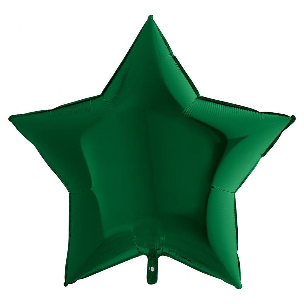Läs mer om Stor Folieballong Stjärna Mörkgrön