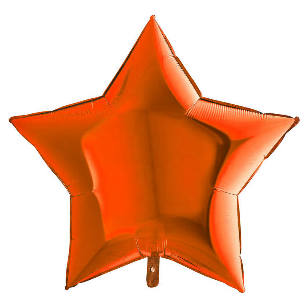 Läs mer om Stor Folieballong Stjärna Orange