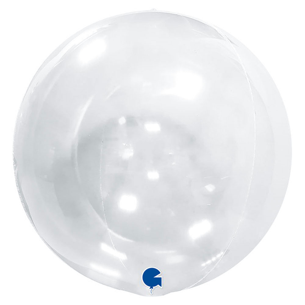 Läs mer om Stor Globe Folieballong Transparent