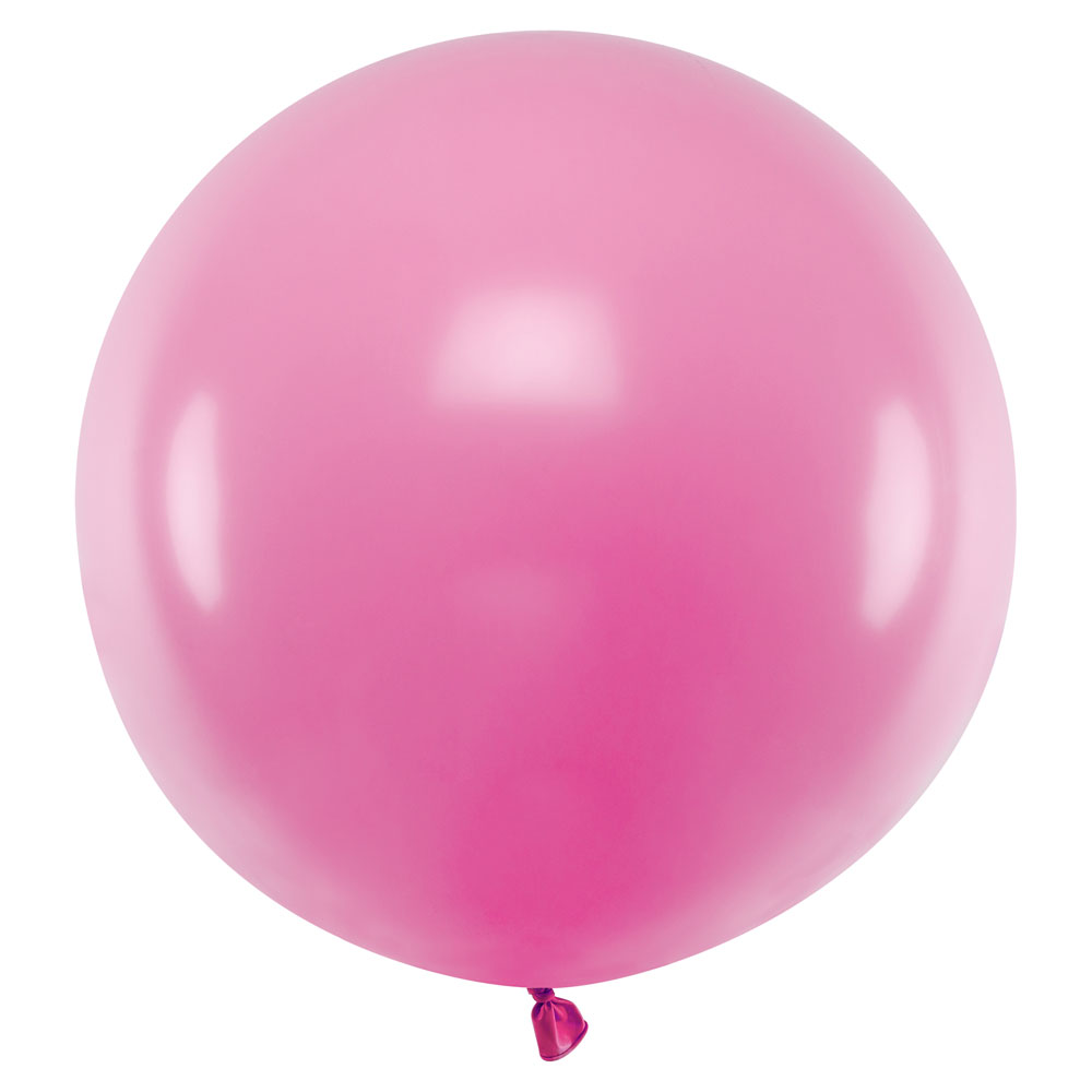 Läs mer om Stor Latexballong Pastell Fuchsia