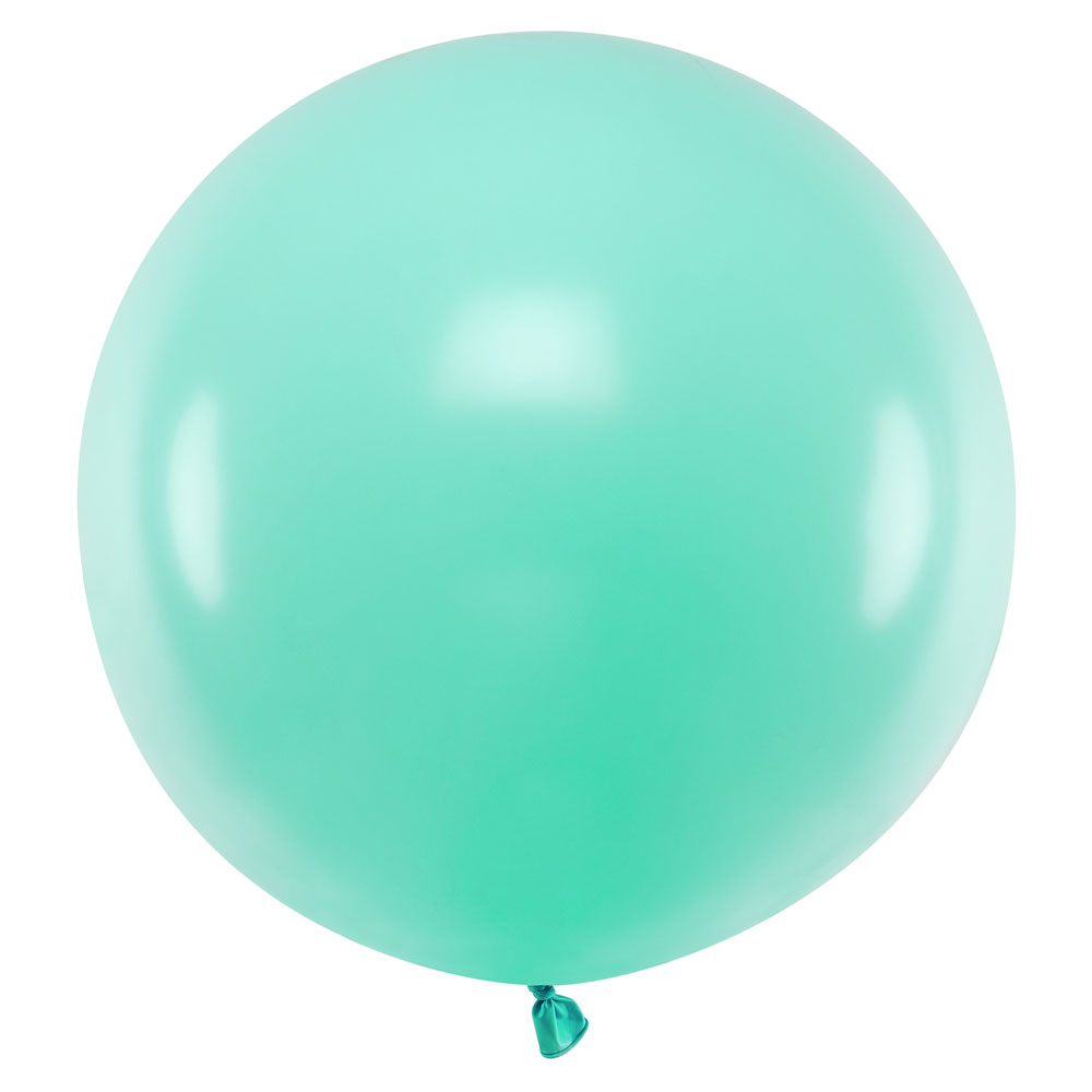 Läs mer om Stor Latexballong Pastell Mintgrön