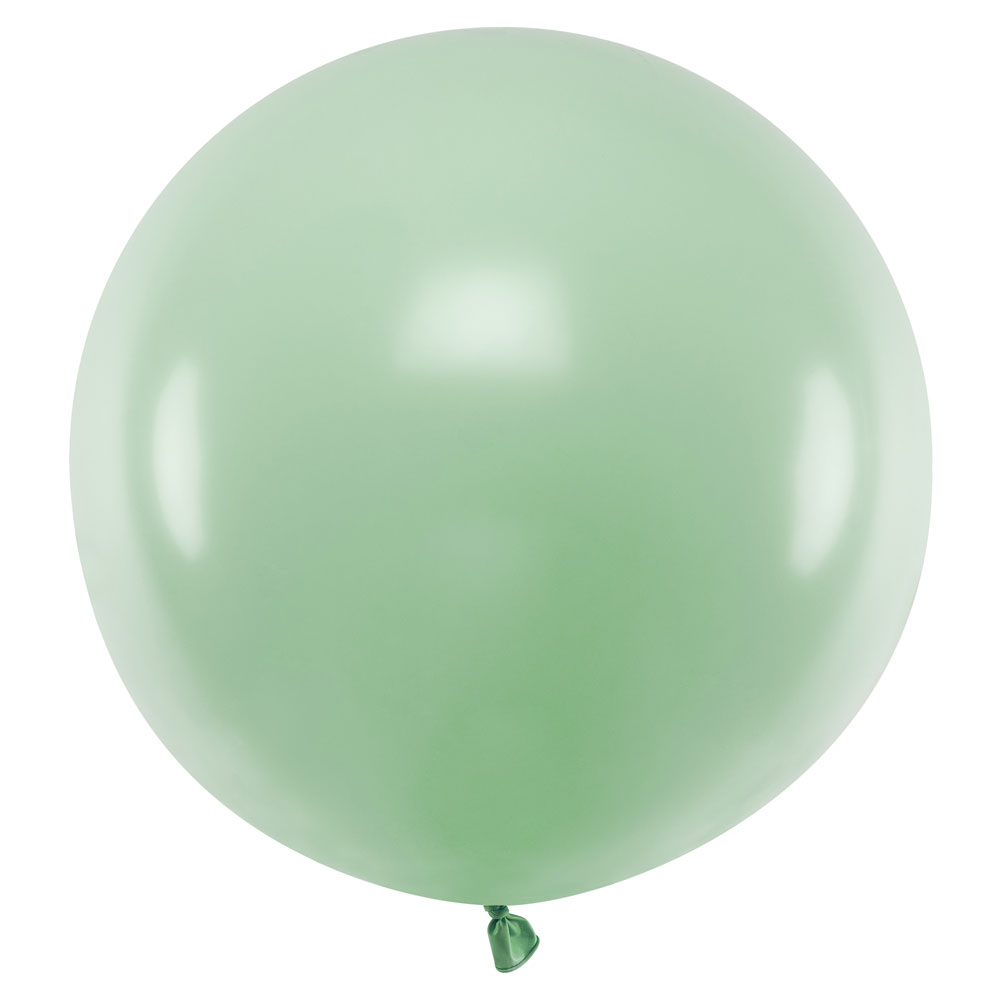 Läs mer om Stor Latexballong Pastell Pistaschgrön