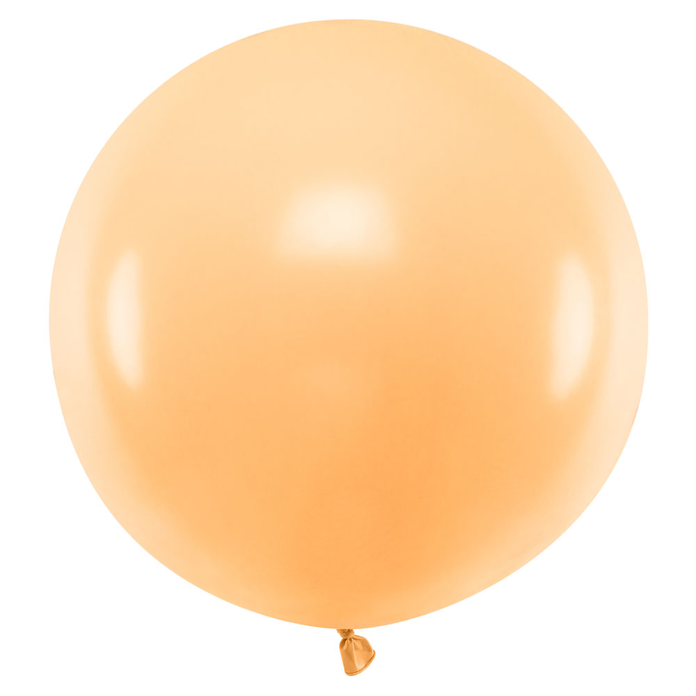 Läs mer om Stor Latexballong Pastellorange