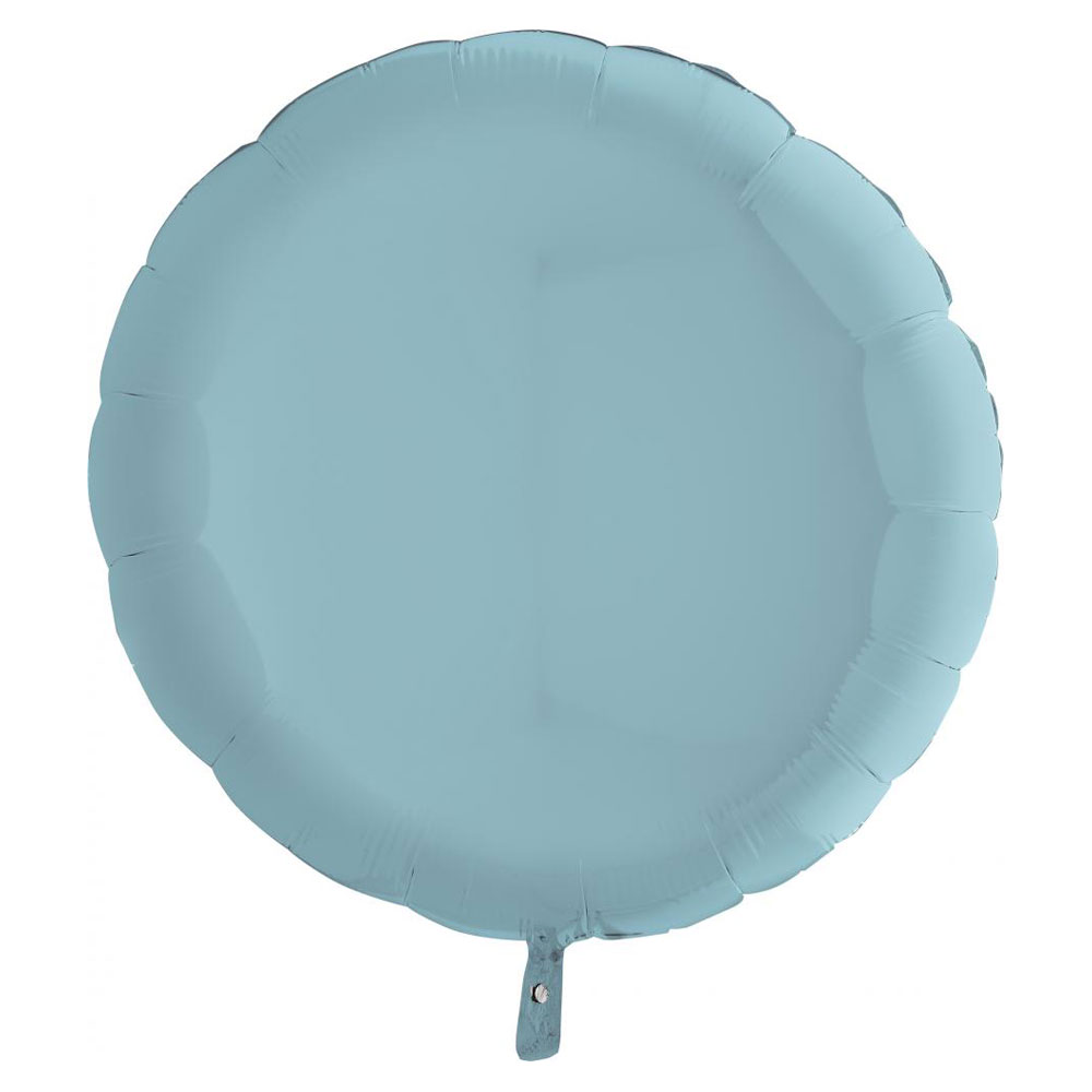 Läs mer om Stor Rund Folieballong Ljusblå