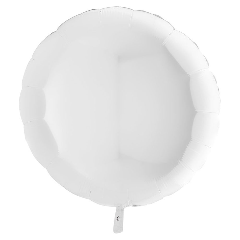 Läs mer om Stor Rund Folieballong Vit