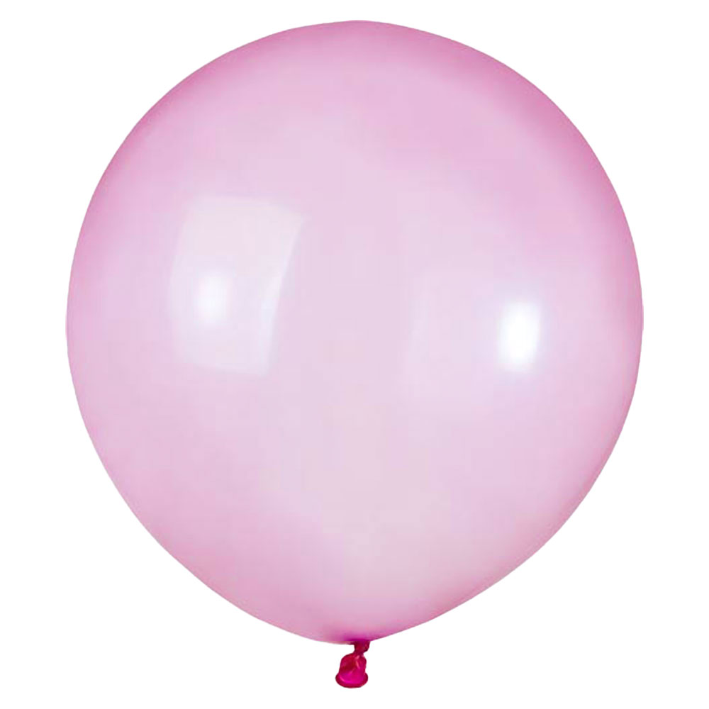 Stora Runda Rosa Rainbow Crystal Ballonger (10-pack)