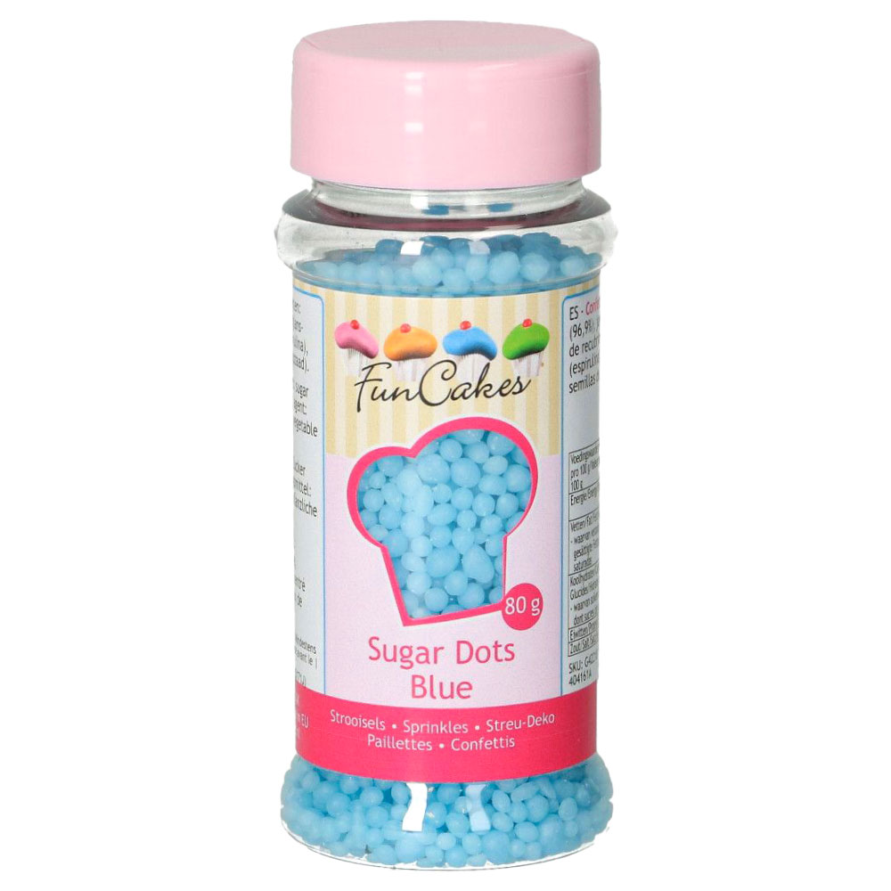 Läs mer om Strössel Sugar Dots Blå