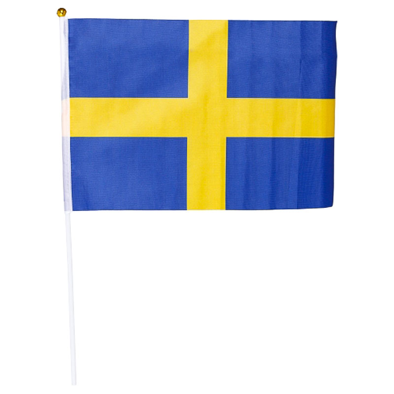 Svensk Handflagga | Roliga Prylar//Festartiklar//Dekoration//Högtider//Hobby & Fritid//Supporterprylar//Studentdekorationer//Midsommar//Studenten//Midsommar dekorationer | PartyOutlet