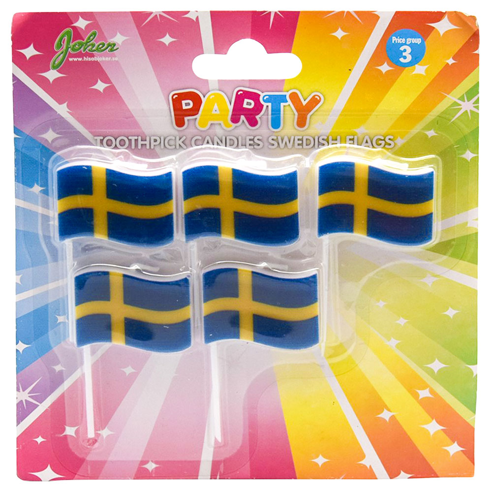Läs mer om Tårtljus Svenska Flaggan