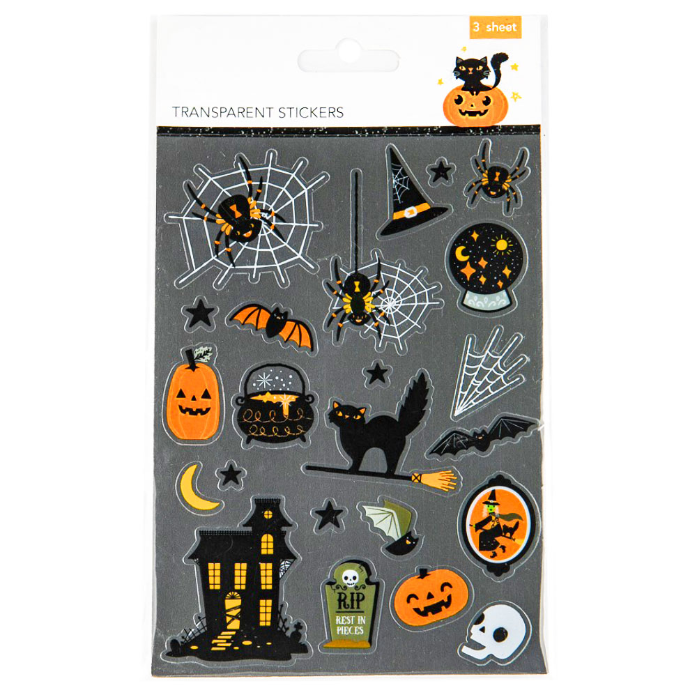 Transparenta Halloween Stickers