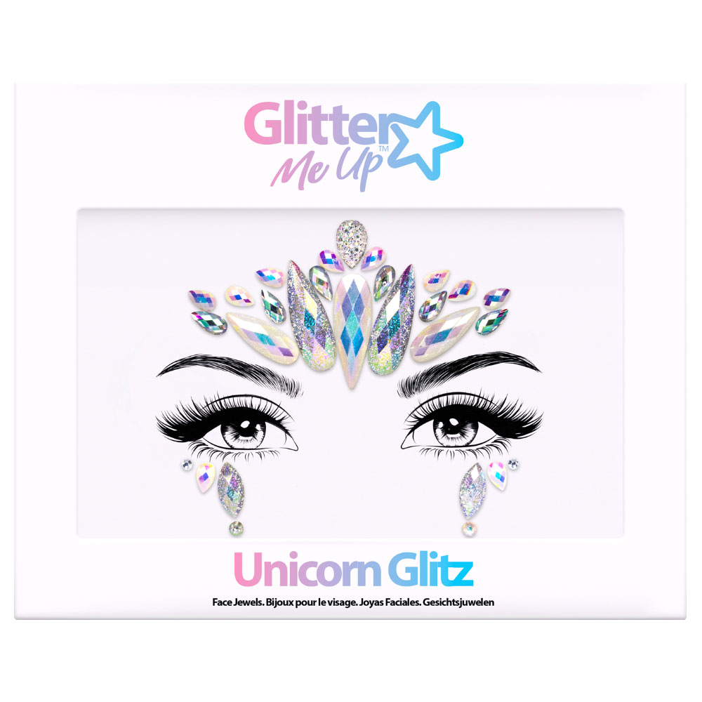 Unicorn Glitz Ansiktssmycken