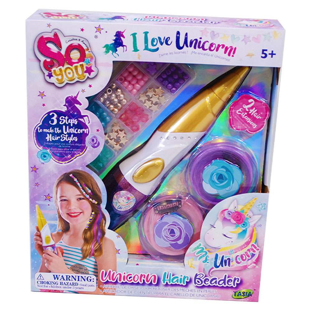 Unicorn Hair Beader Set