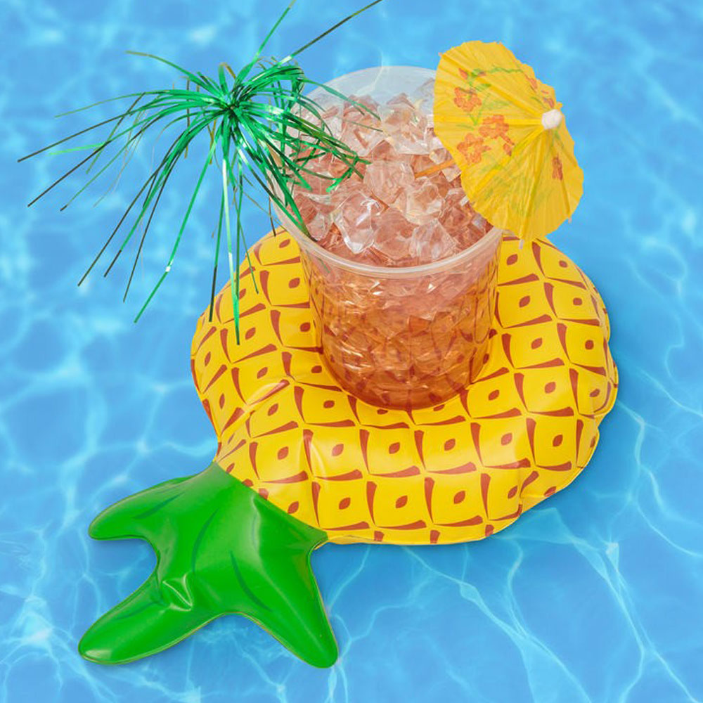 Läs mer om Uppblåsbar Drinkhållare Ananas