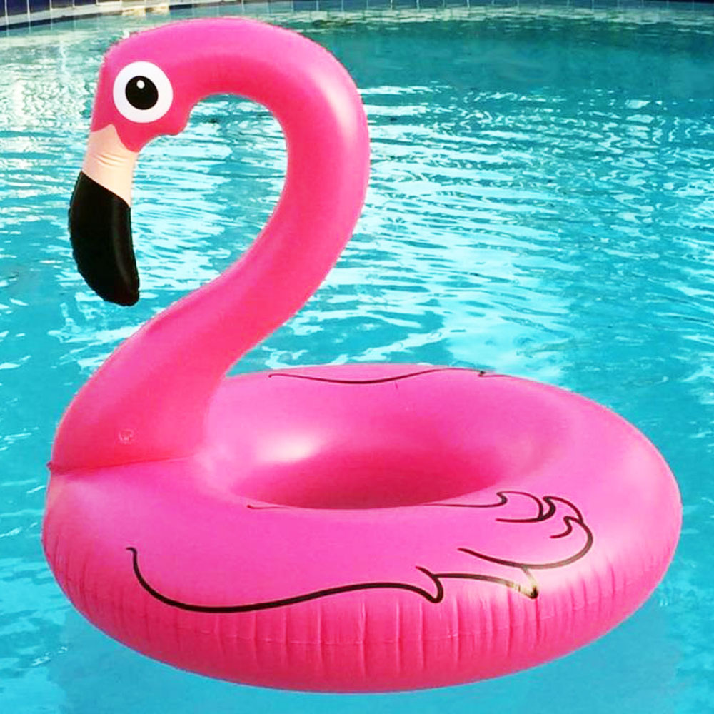 Uppblåsbar Flamingo Badring