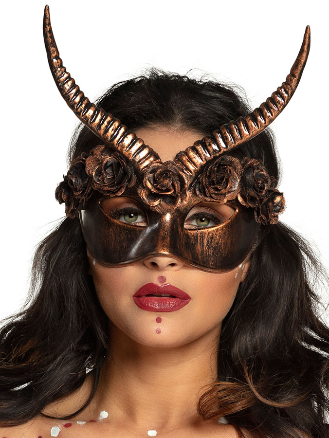 Läs mer om Venetiansk Mask med Horn