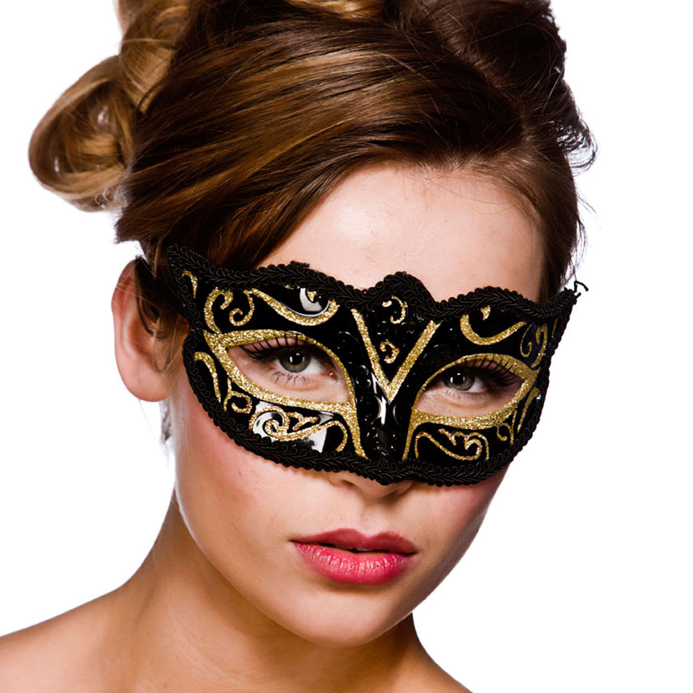 Läs mer om Verona Svart och Guld Ögonmask