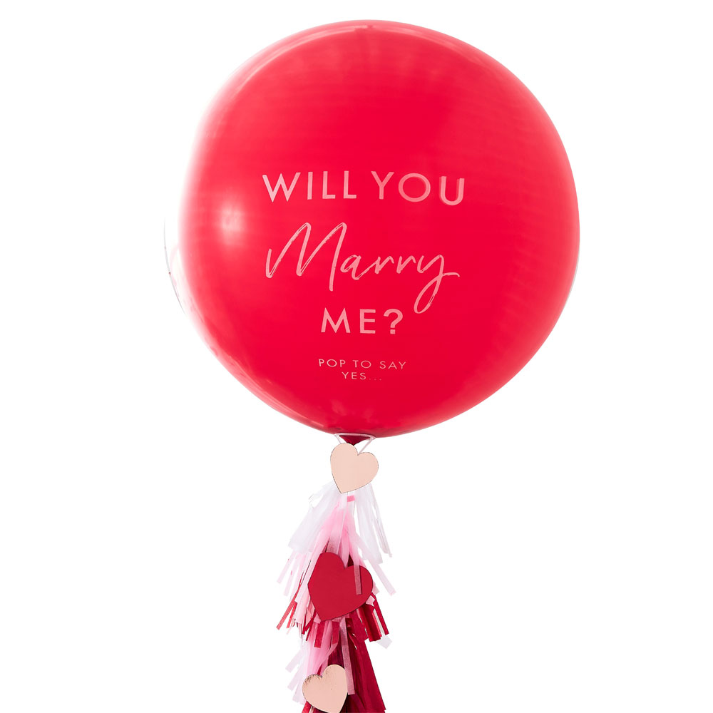 Läs mer om Will You Marry Me Latexballong
