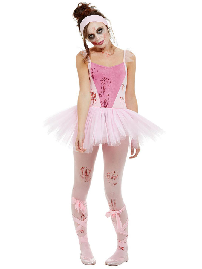 Zombie Ballerina Maskeraddräkt (X-Small (str. 32-34))