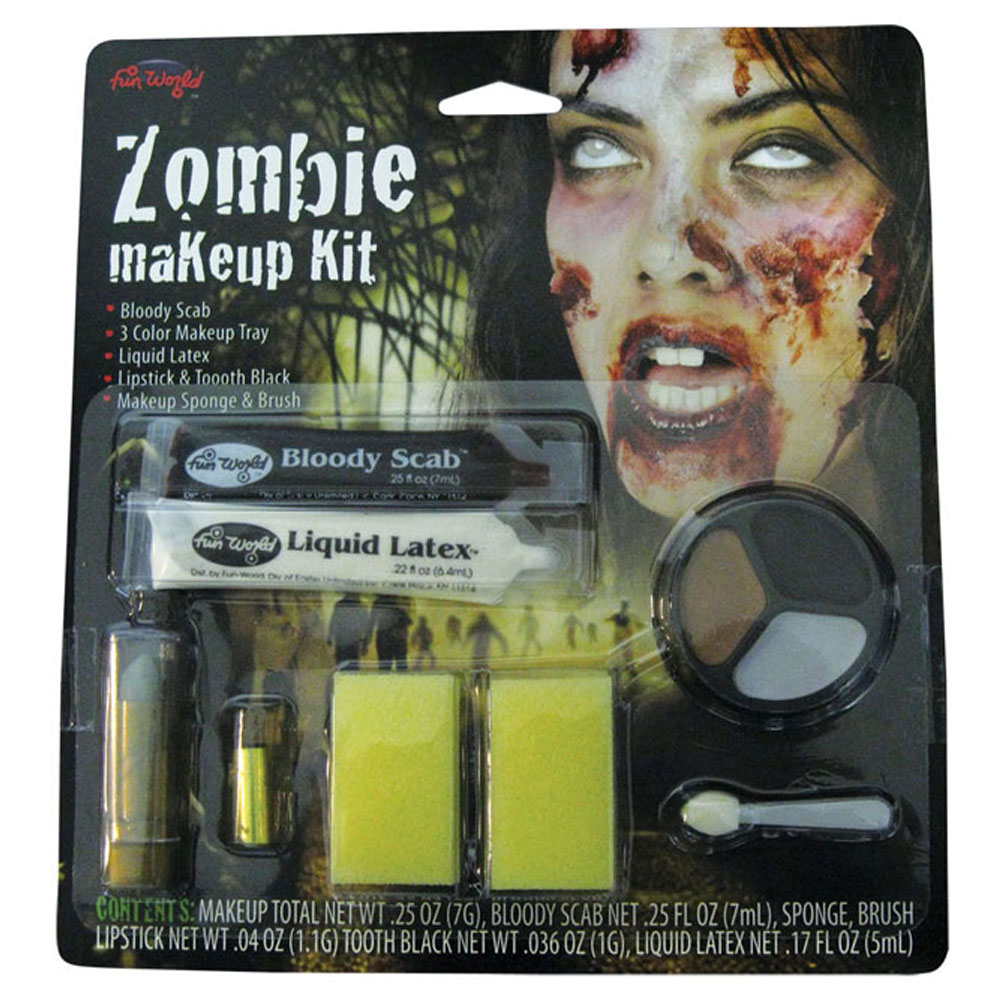 Zombie Smink Kit med Läppstift