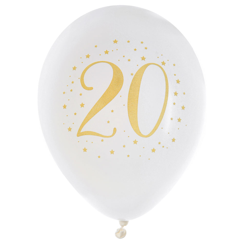 20 Års Ballonger Stjärnor