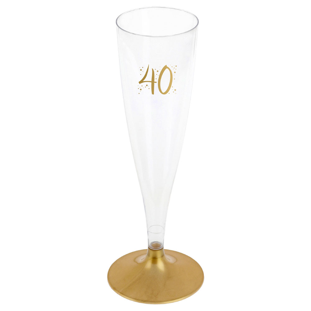 Läs mer om 40-års Champagneglas Flergångs Guld