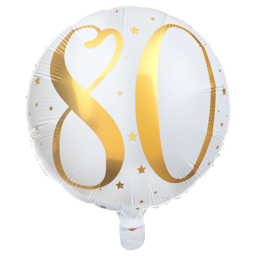 80 Års Folieballong Stjärnor