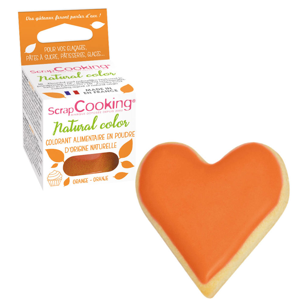Läs mer om Ätbar Pulverfärg Orange ScrapCooking