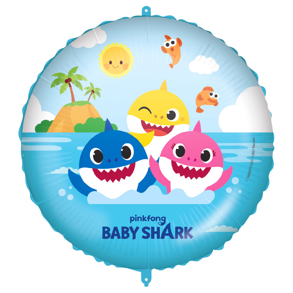 Läs mer om Baby Shark Kalas Folieballong