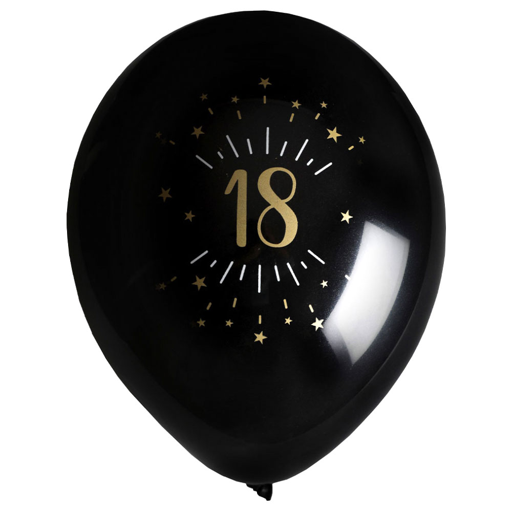 Läs mer om Ballonger 18 År Birthday Party Guld