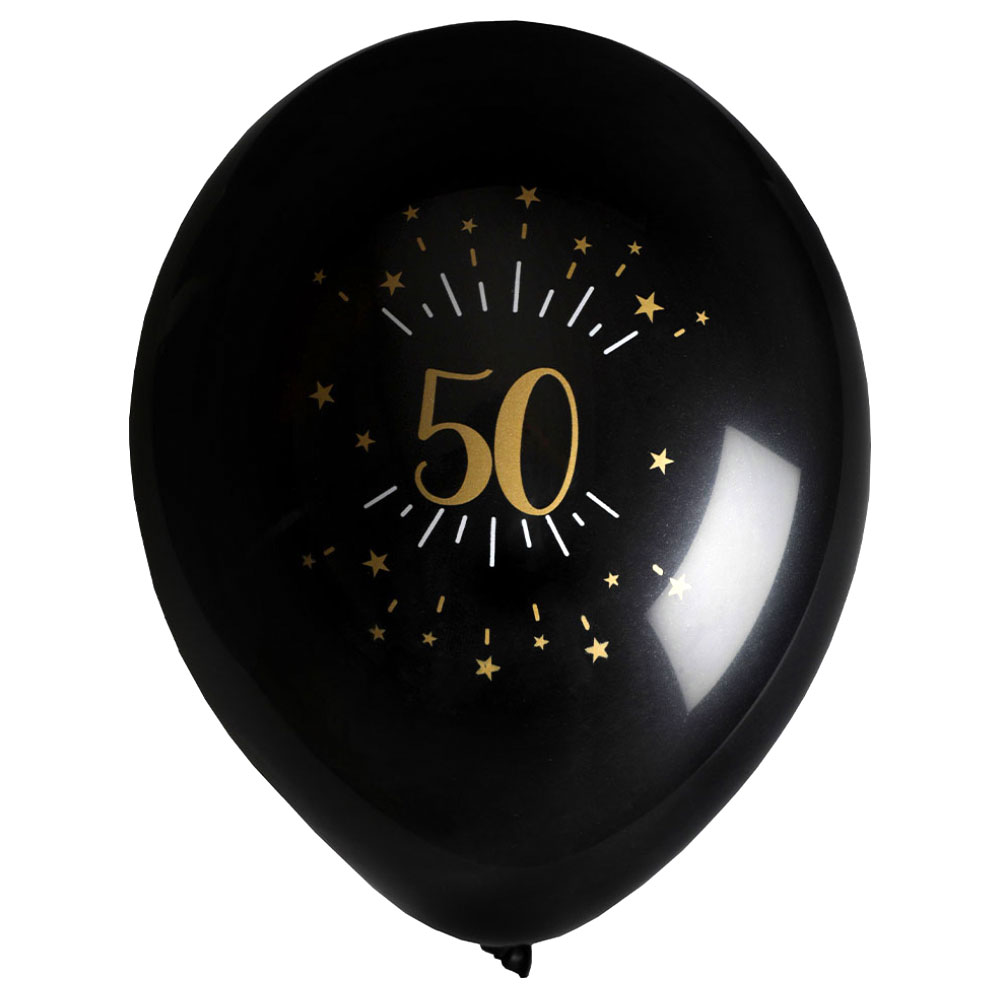 Läs mer om Ballonger 50 År Birthday Party Guld