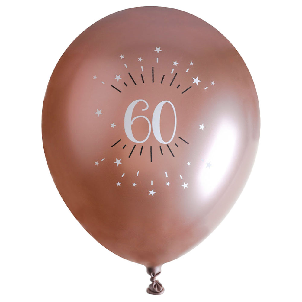Läs mer om Ballonger 60 År Birthday Party Roseguld