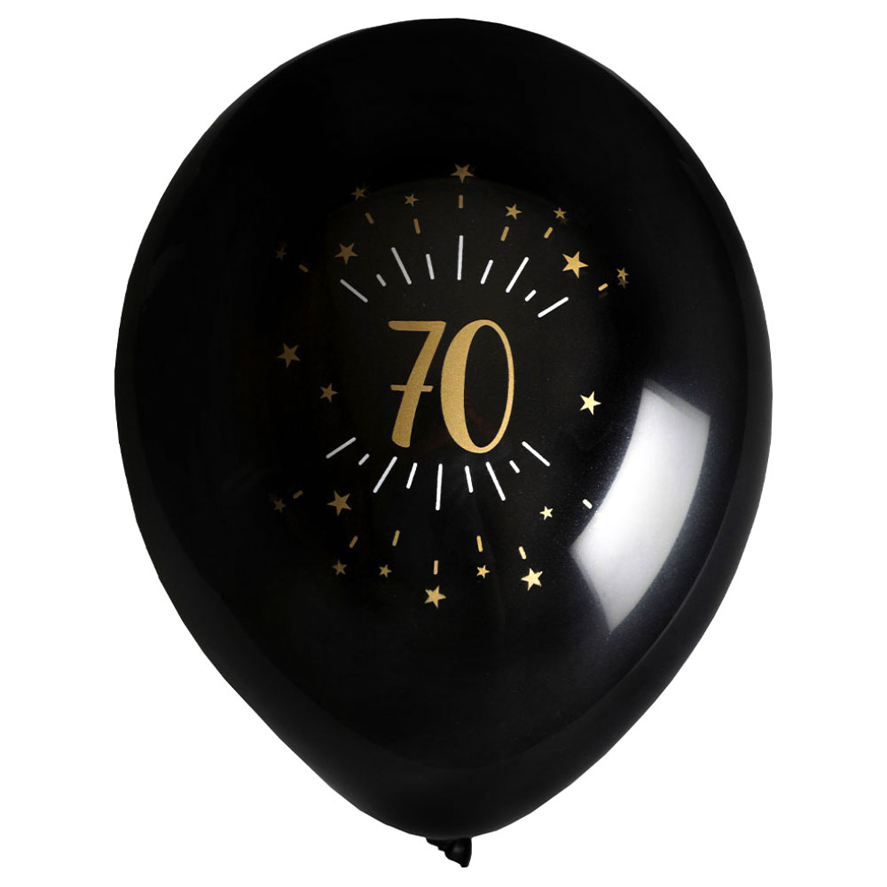 Läs mer om Ballonger 70 År Birthday Party Guld