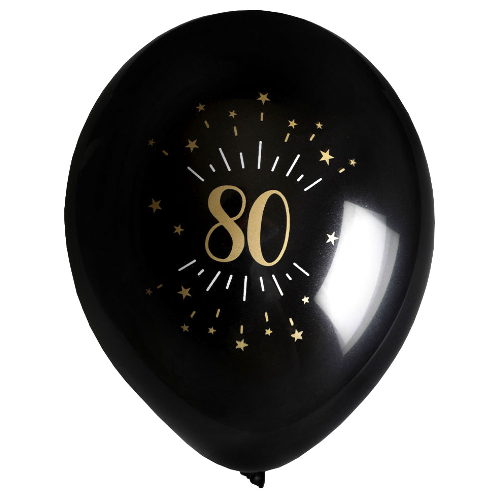 Läs mer om Ballonger 80 År Birthday Party Guld
